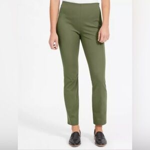 Everlane The Side-Zip Stretch Cotton Pants Olive Green Women's Size 4